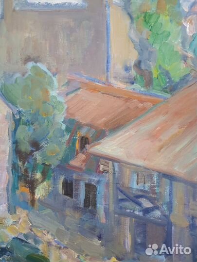 Живопись картина маслом городской пейзаж Выборг