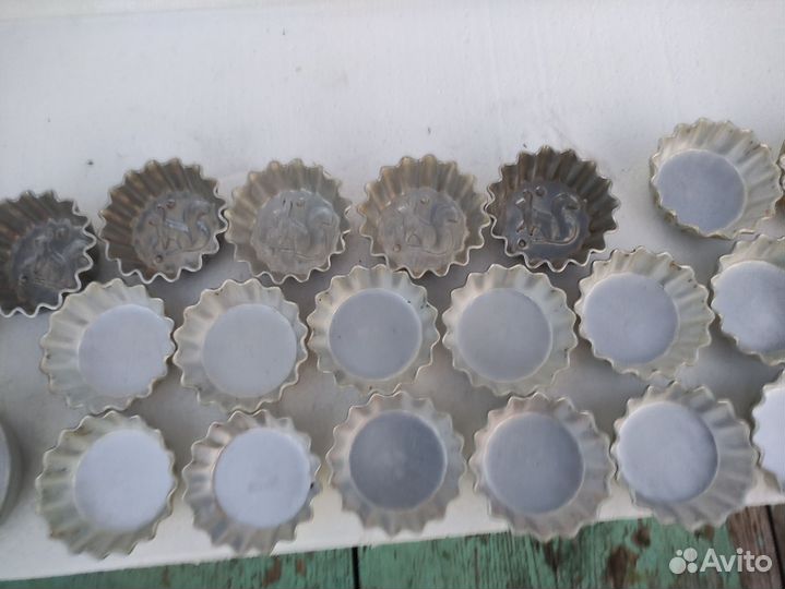 Форма для выпечки СССР 30 шт звезда заяц