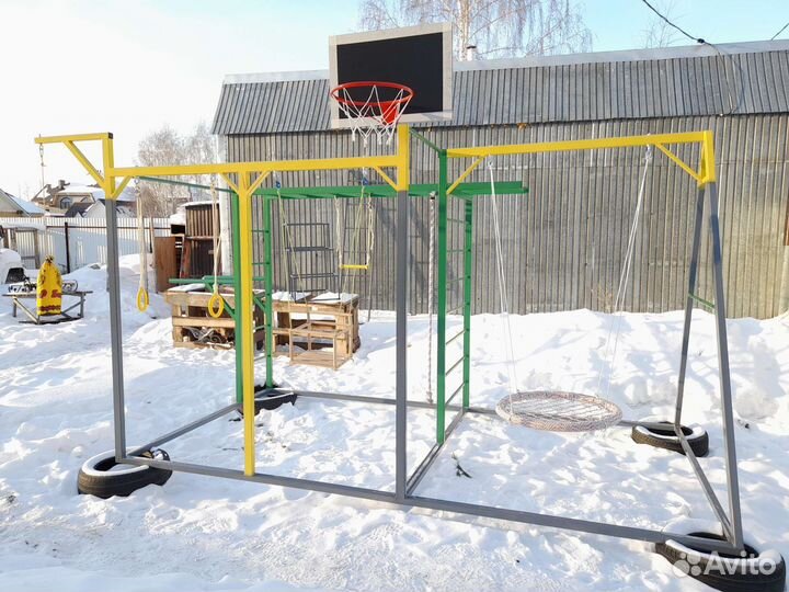 Спортивный комплекс, турник, воркаут, качели