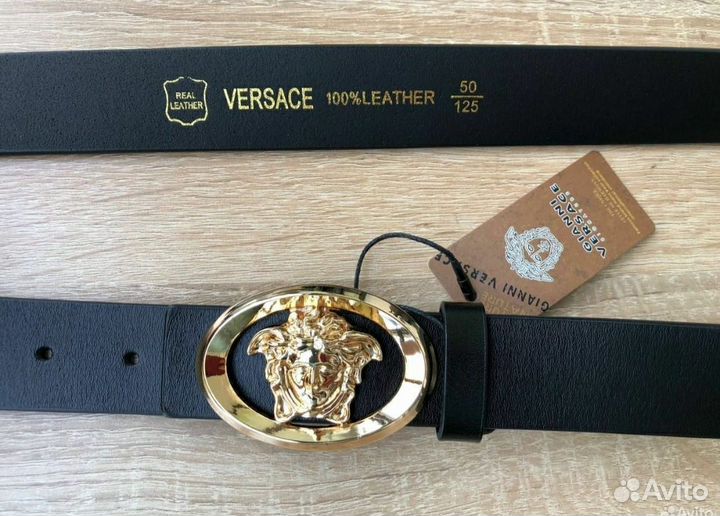 Ремень Versace натуральная кожа люкс