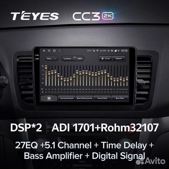 Магнитола Teyes CC3 2K 4/64 Subaru Outback 3 03-09