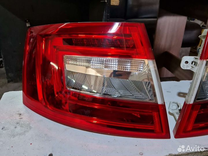 Задние фонари шкода октавия А7 LED