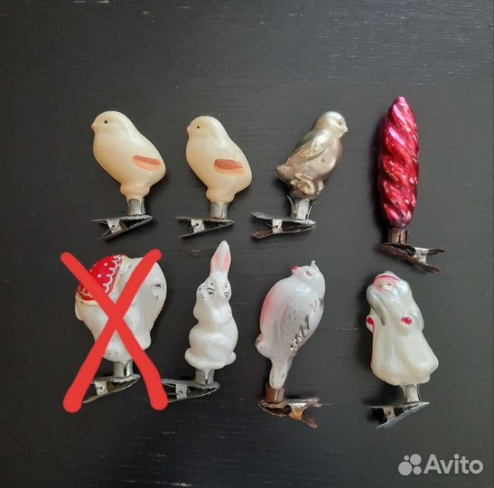 Винтажные елочные игрушки СССР