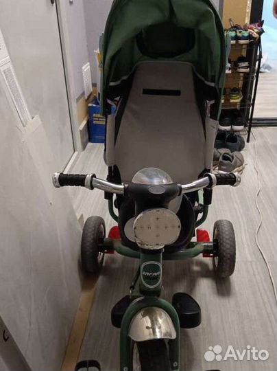 Велосипед коляска с ручкой