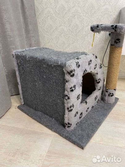 Домик для кошки с когтеточкой