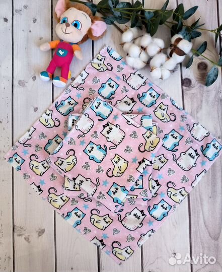 Нагрудники из фланели