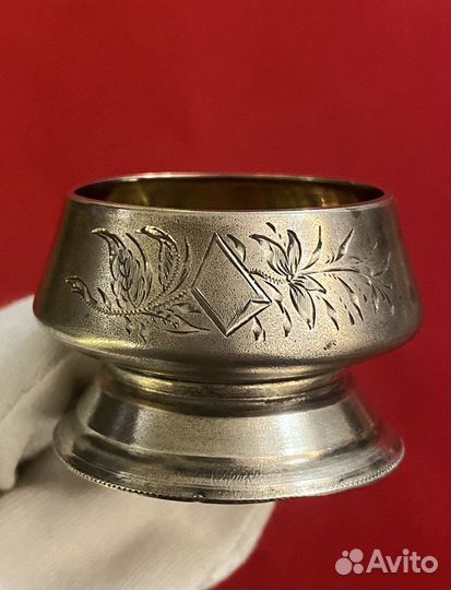 Царская серебярная солонка, 84 пробы