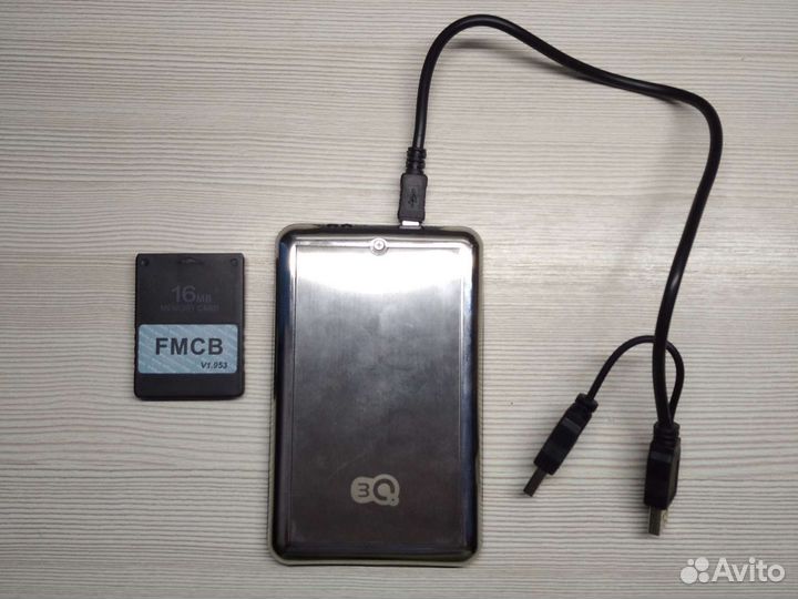 Для PS2 карта памяти с Free MC Boot+500GB-150 игр