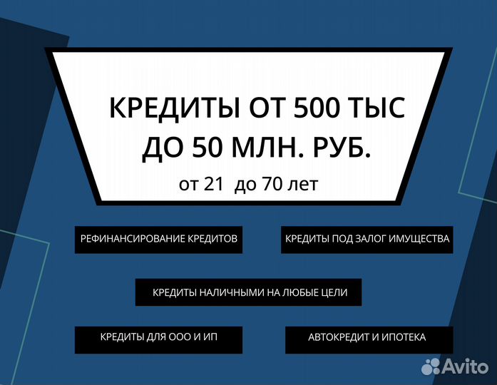 Помощь в получении кредита для юрлиц. Кредит для И