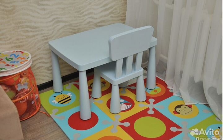 Стол и стул IKEA маммут