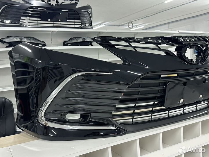 Бампер передний camry 75 сборе с покраской 218