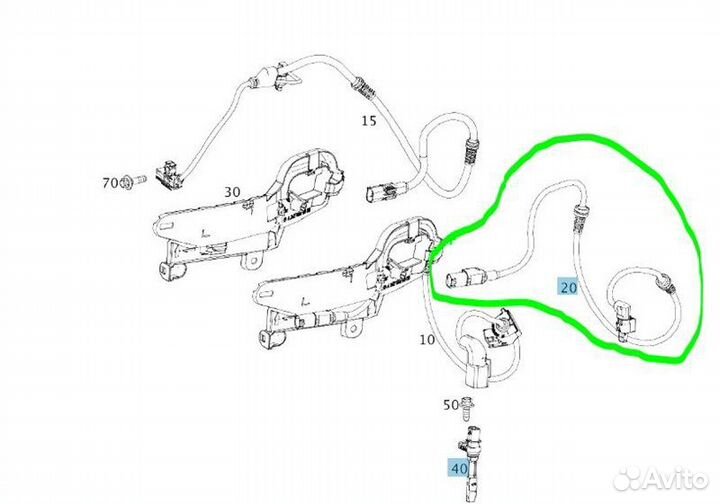 Провод датчика ABS передний Mercedes-Benz