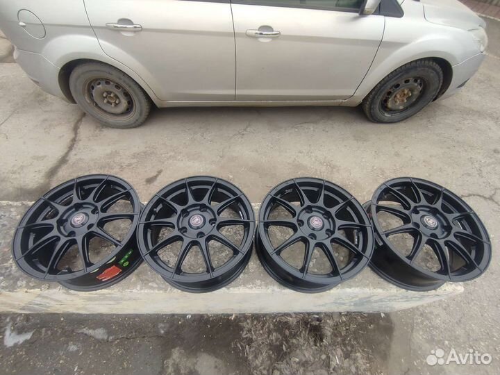 Диски r15 5x112 VAG VW черные спицы