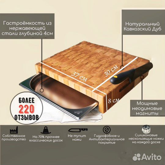 Разделочная доска с магнитом