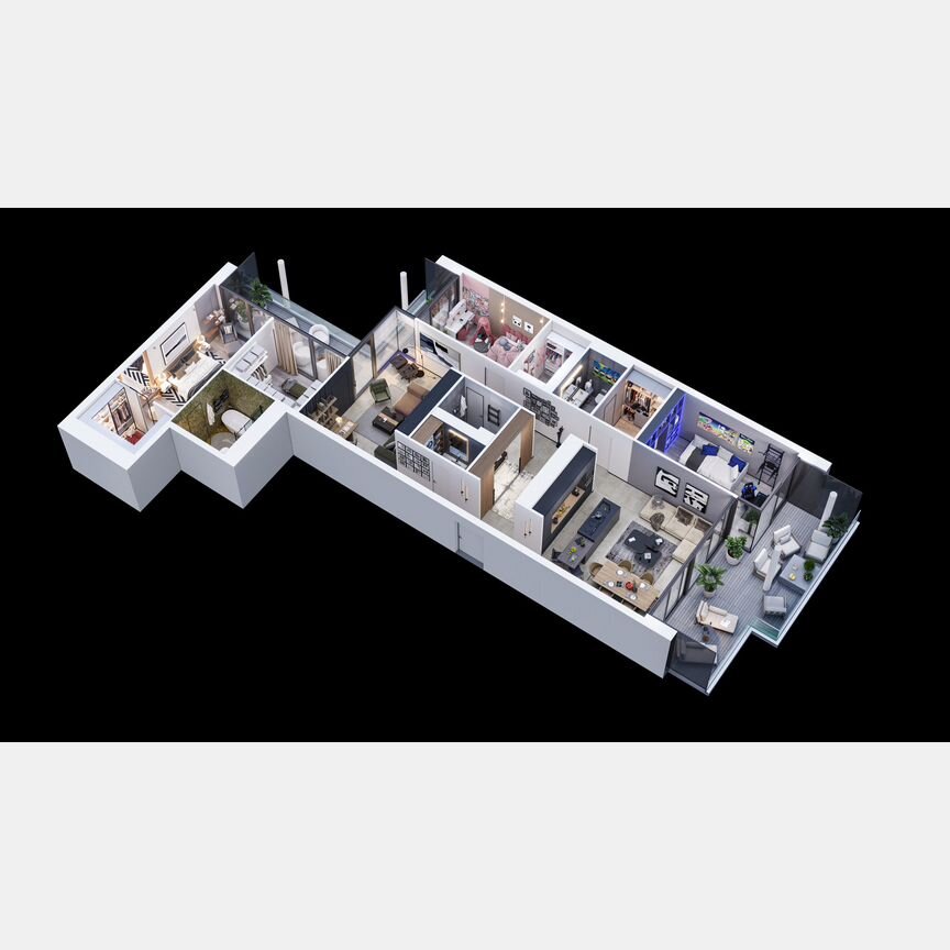 5-к. квартира, 211,8 м², 17/18 эт.