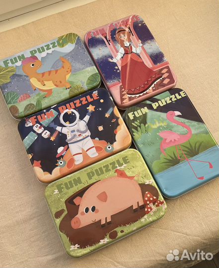 Пазлы для малышей в коробочке