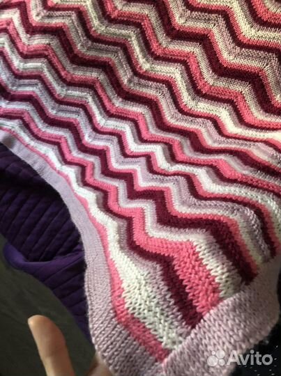 Плед детский вязаный шерстяной