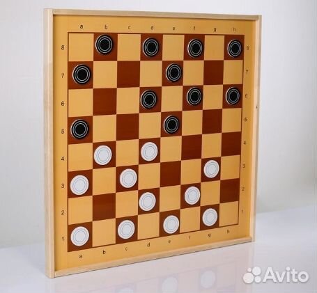 Демонстрационные шахматы и шашки магнитные, поле 7