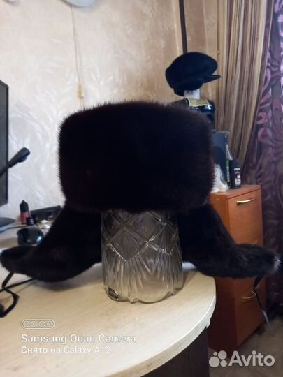 Норковая шапка мужская