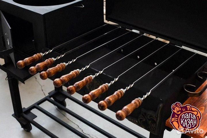 Мангал 5 мм с печью под казан для дачи