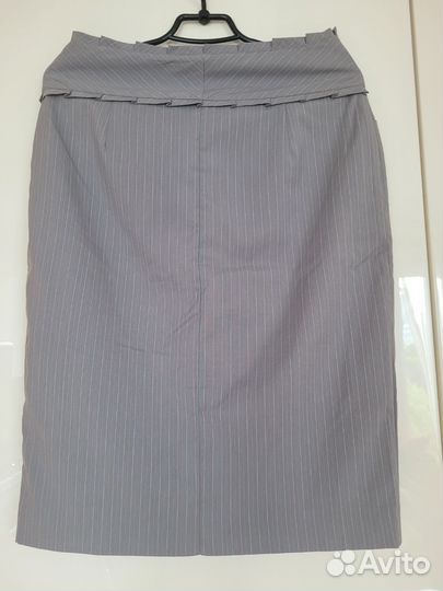 Юбка карандаш серая 46