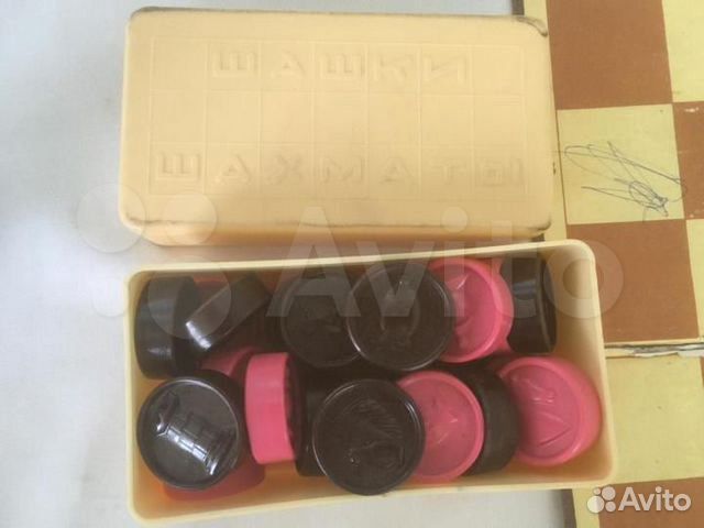 Шашки СССР, картонная доска, домино