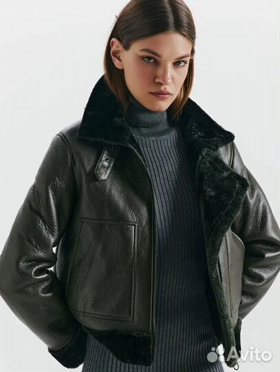 Дубленка авиатор женская love republic