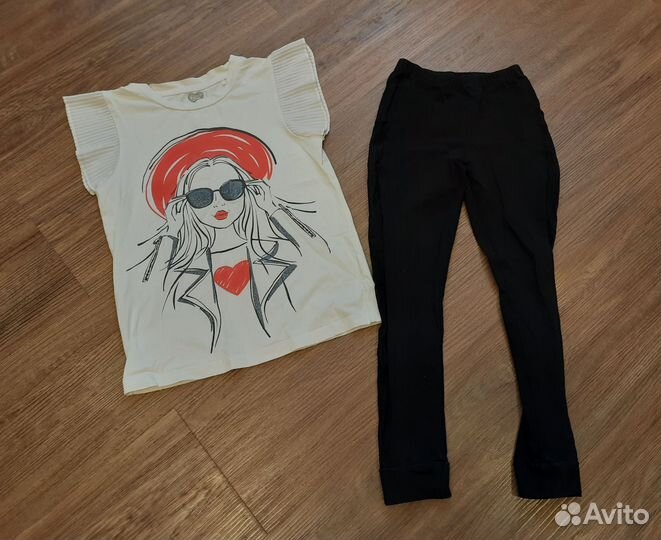 Одежда блузки футболки для девочки 6 - 8 лет пакет