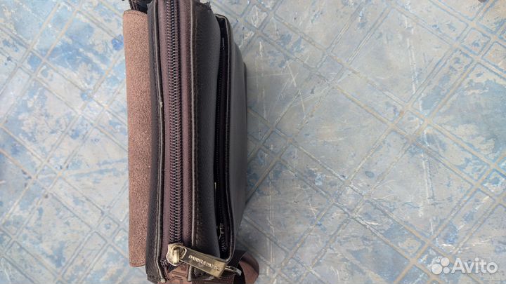 Мужская кожаная сумка через плечо