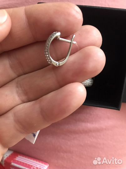 Серебряные серьги новые