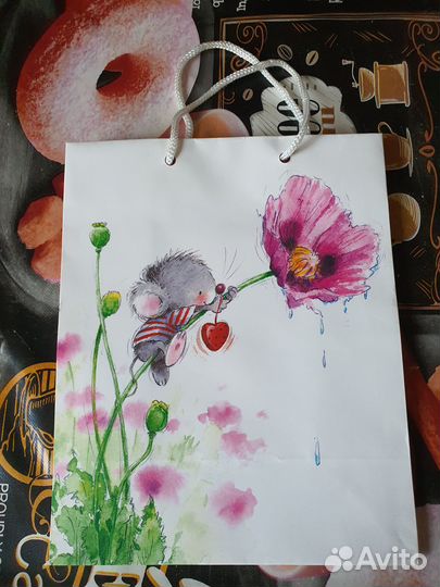 Пакеты бумажные подарочные 10 штук