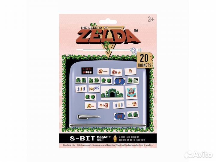 Набор магнитов Zelda (Retro) 20шт MS65082