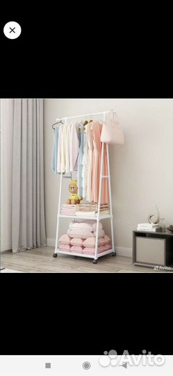 Вешалка для одежды напольная металлическая