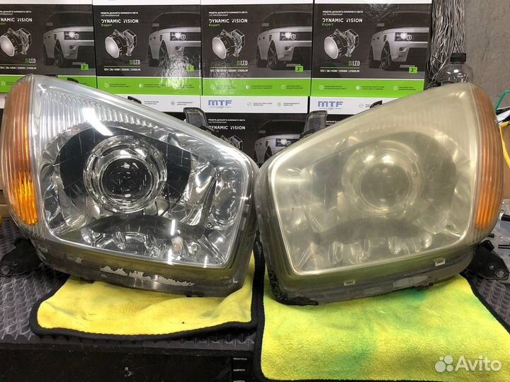 Замена, восстановление, оклейка стекол фар