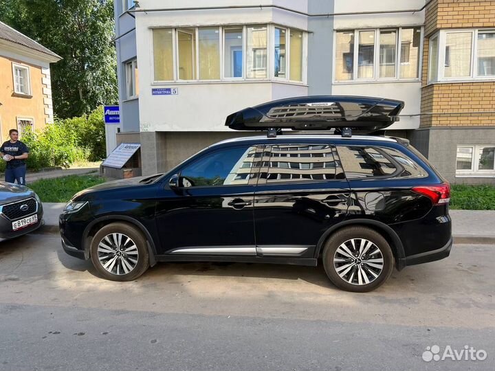 Автобокс Broomer Venture XL 500 л Чёрный металлик