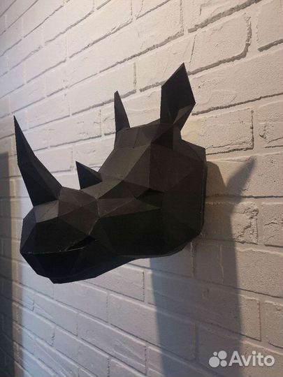 Декор на стену Голова Носорога