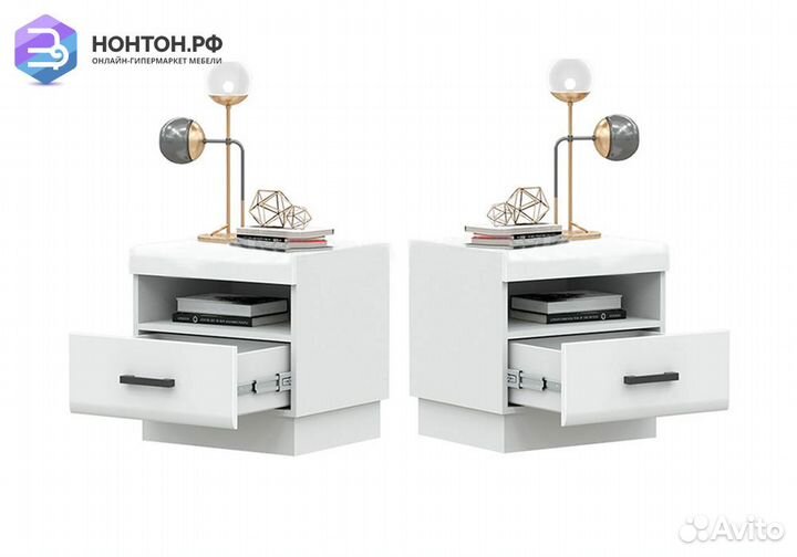 Комплект тумб Магнолия белый глянец