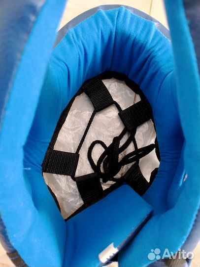 Боксерский шлем синий