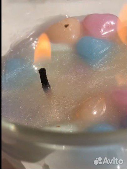 Соевые свечи с блестками