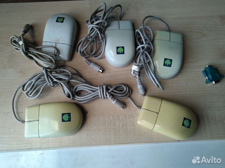 Ретро мышка Com и ps/2 с колёсиком