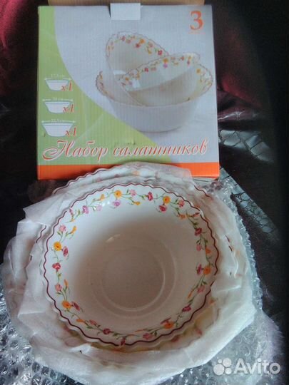 Посуда новая набор салатников