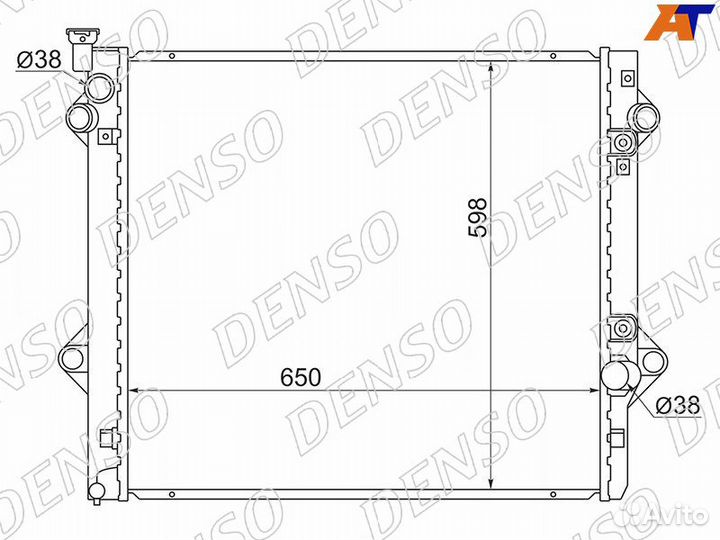 Радиатор охлаждения Toyota Land Cruiser Prado 120