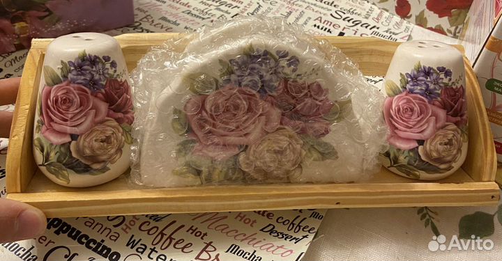 Набор для специй и салфетница