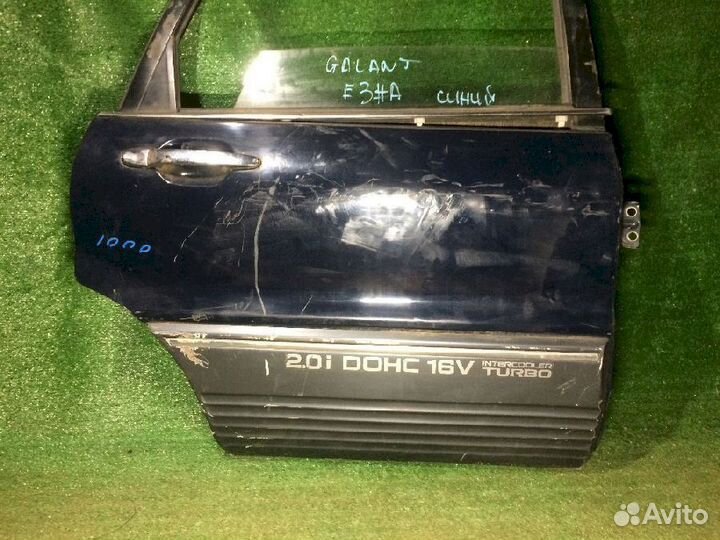 Дверь задняя правая Mitsubishi Galant E33A Синяя р