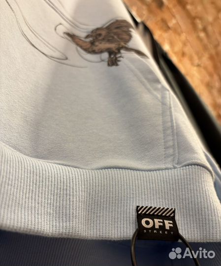 Худи с принтом оверсайз Off Street