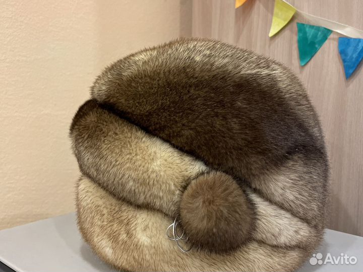 Шапка норковая женская