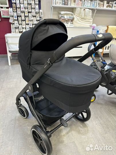 Детская коляска Cybex Balios S Lux BLK 3 в 1 Deep