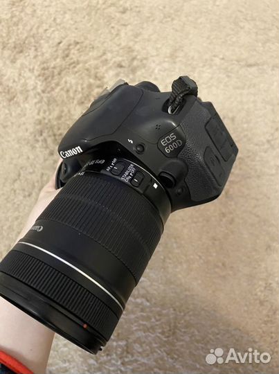 Зеркальный фотоаппарат canon 600d, объектив 18-135