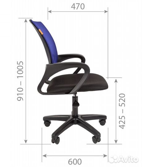 Офисное кресло Chairman 696 LT Россия TW