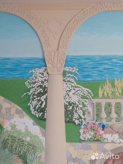 Роспись стен, барельеф, 3D-изображения, картины